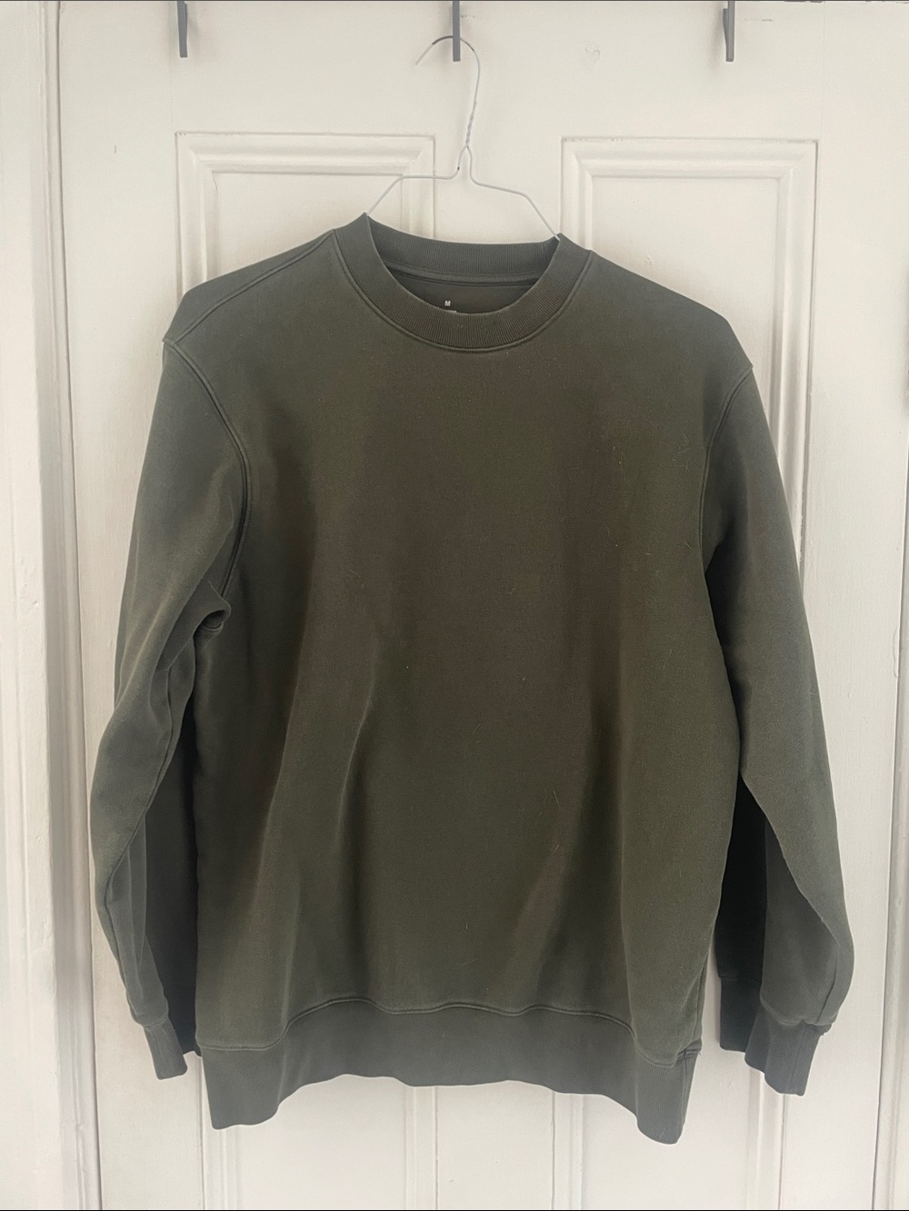 Muji Olive Green Crewneck Sweatshirt